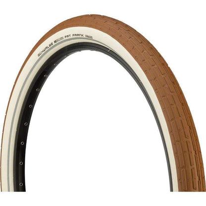 Schwalbe Fat Frank Bike Tire: 26 x 2.35", Wire Bead, Active Line, Basic Compound, K-Guard, Brown/White