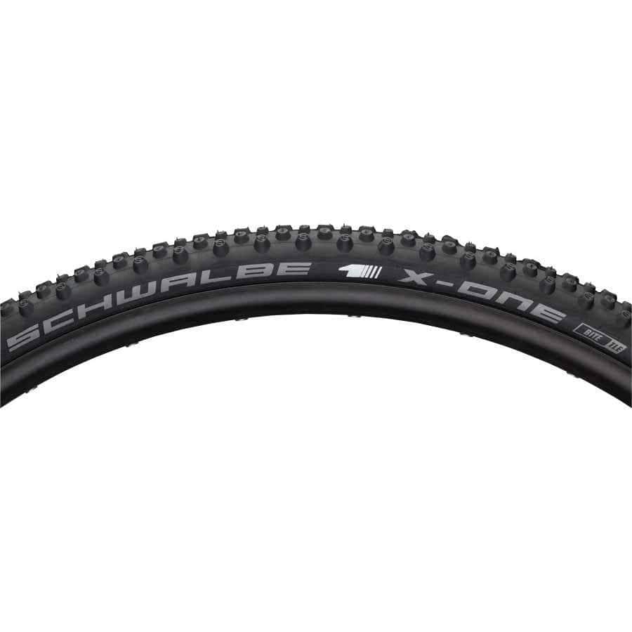 Schwalbe X-One Bite Tubeless Cross Bike Tire 700 x 33 Folding Bead Black with OneStar Compound and MicroSkin Casing