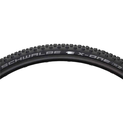 Schwalbe X-One Bite Tubeless Cross Bike Tire 700 x 33 Folding Bead Black with OneStar Compound and MicroSkin Casing