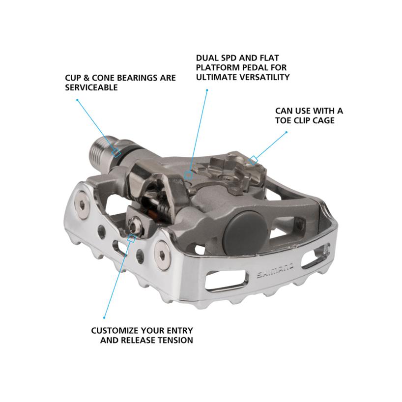 Shimano spd cheap dual platform pedals