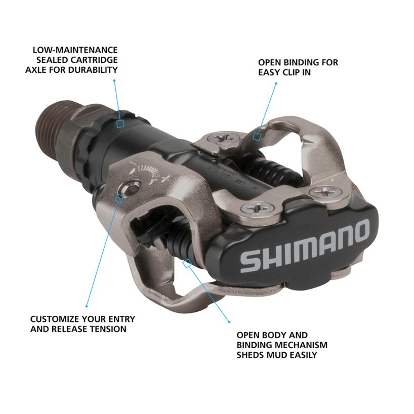 Shimano PD-M520 Mountain Bike Pedals