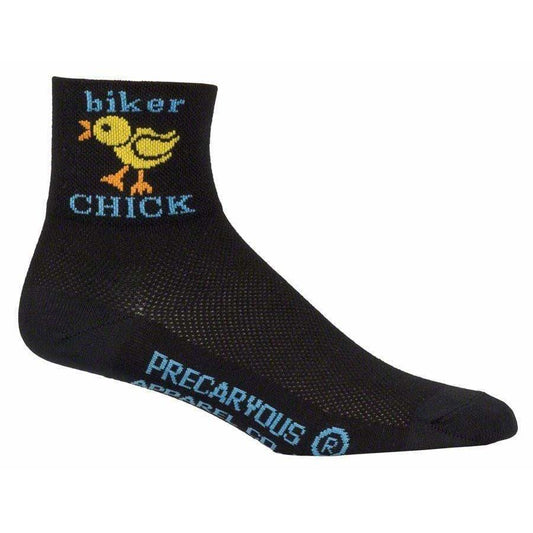 SockGuy Classic Biker Chick Cycling Socks - 3 inch