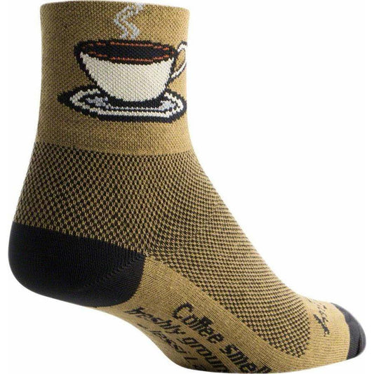 SockGuy Classic Coffee Cycling Socks - 3 inch