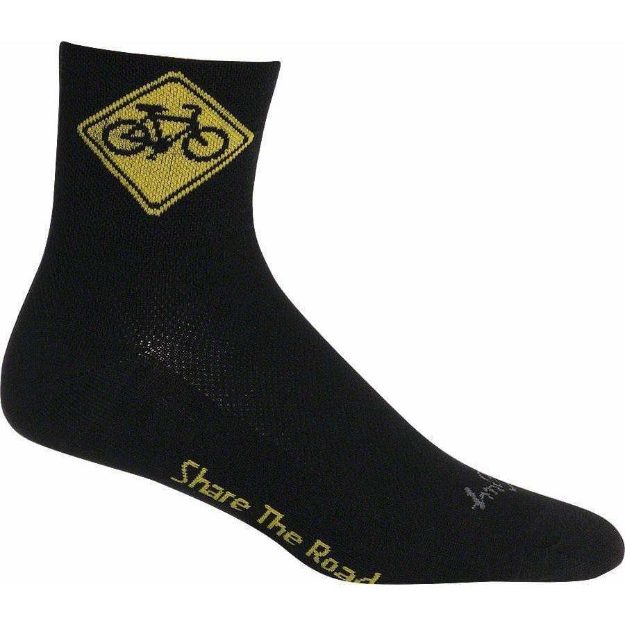 SockGuy Classic Share the Road Cycling Socks - 3 inch