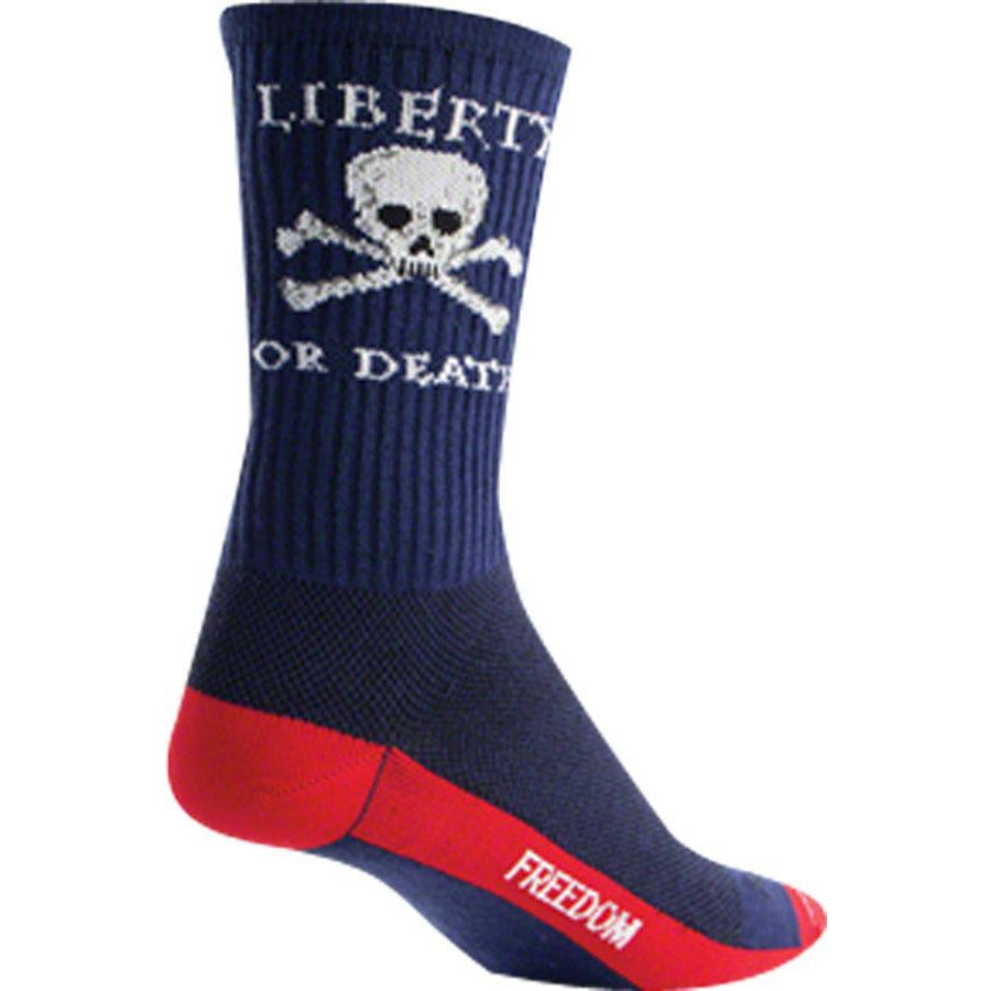SockGuy Crew Liberty or Death Bike Socks - 6 inch