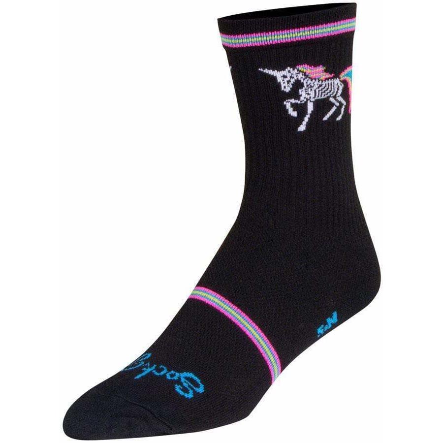 SockGuy Dark Magic Crew Bike Socks - 6 inch