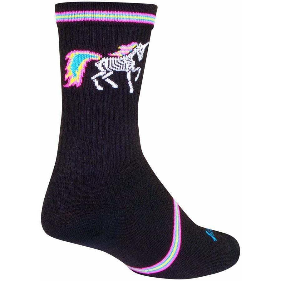 SockGuy Dark Magic Crew Bike Socks - 6 inch