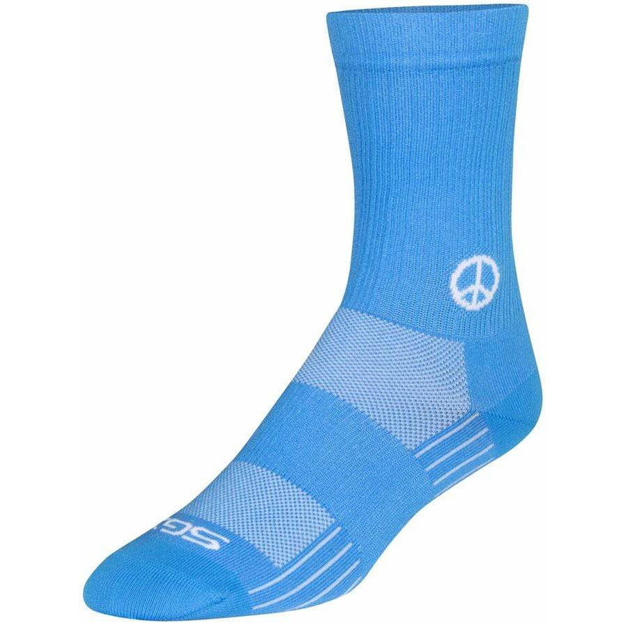 SockGuy SGX Peace Now Bike Socks - 6 inch