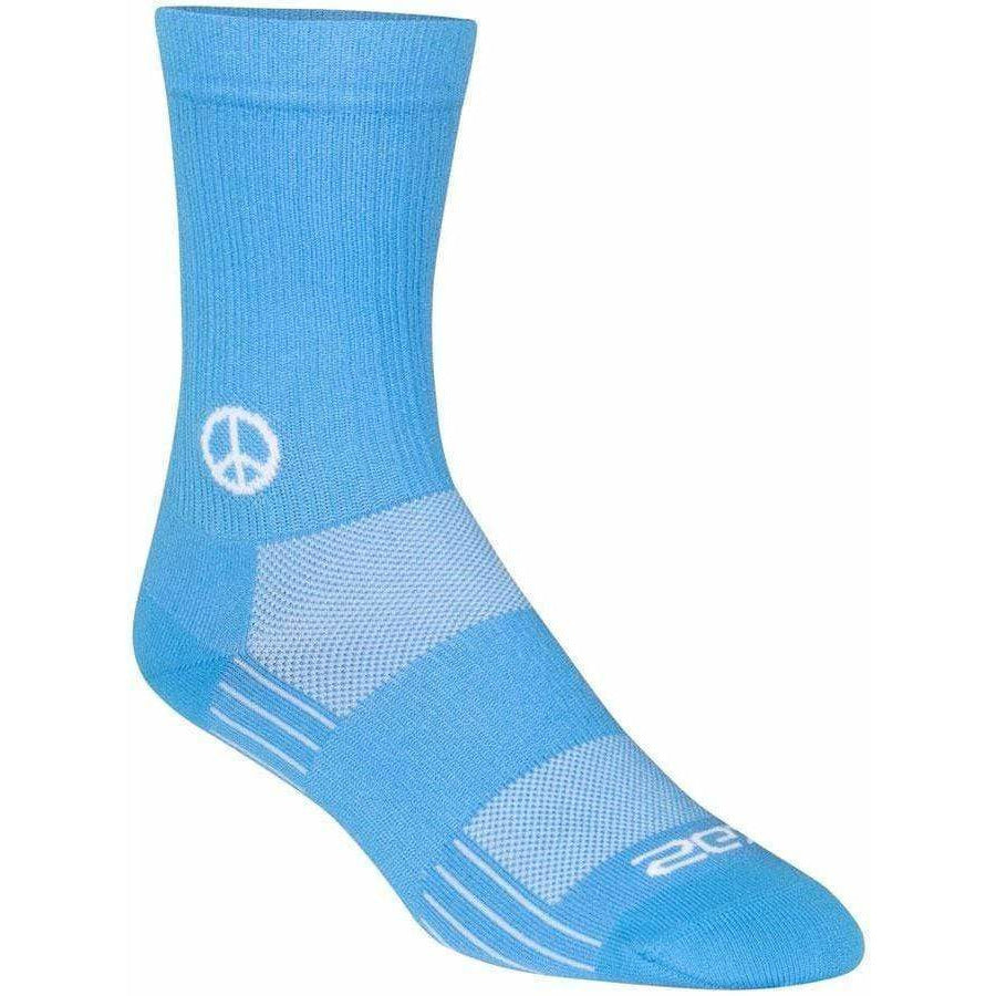 SockGuy SGX Peace Now Cycling Socks - 6 inch