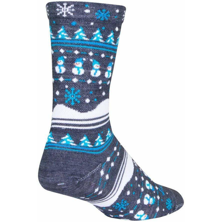 SockGuy Winter Sweater Wool Bike Socks - 6 inch