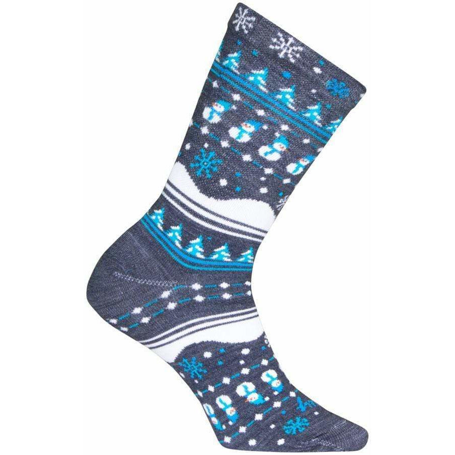 SockGuy Winter Sweater Wool Bike Socks - 6 inch