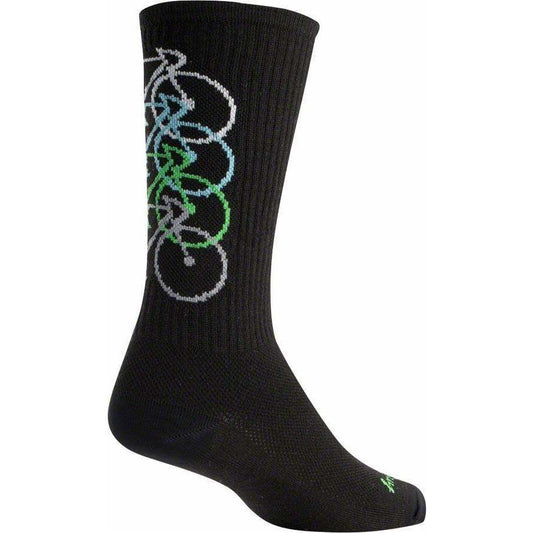 SockGuy Wool Stacked Cycling Socks - 6 inch