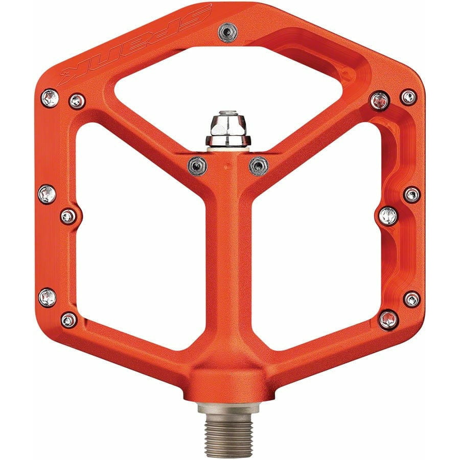 Orange store platform pedals