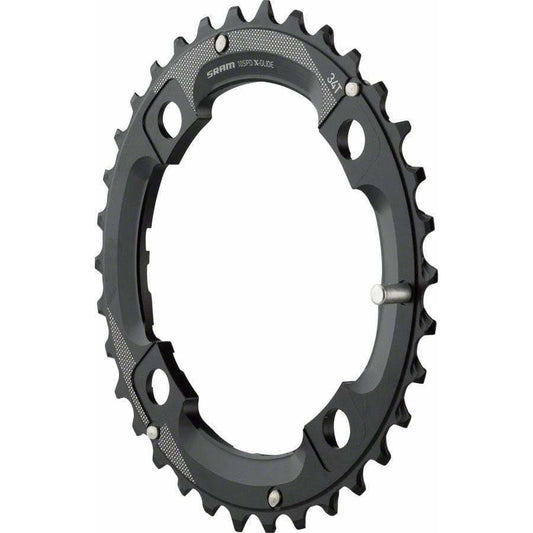 SRAM 34 Tooth 104mm BCD Outer Chainring With Medium Overshift Pin, Use with 22T