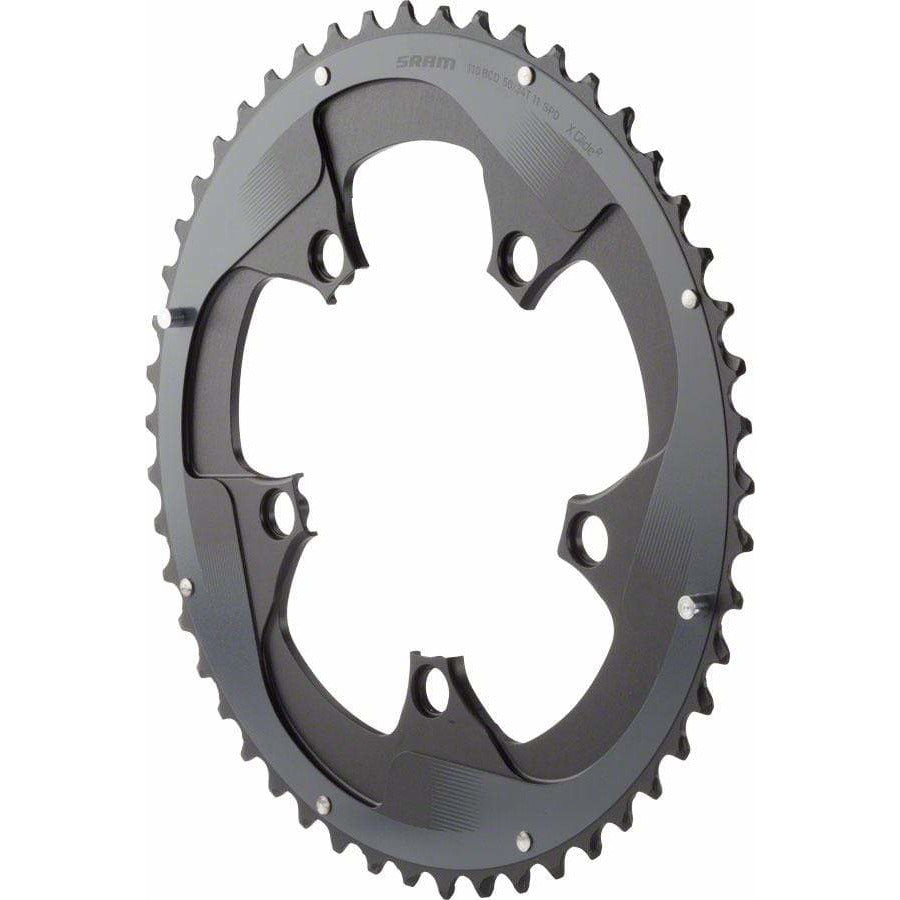 SRAM Force 22 50T 110mm BCD YAW Chainring for Hidden or Non-Hidden Bolt Use with 34T - Chainrings - Bicycle Warehouse