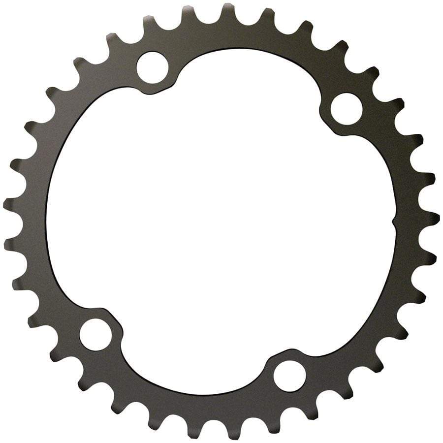 SRAM Force 2x12-Speed Inner Chainring - 33t, 107 BCD, 4-Bolt, Blast Black, For use with 46t Outer