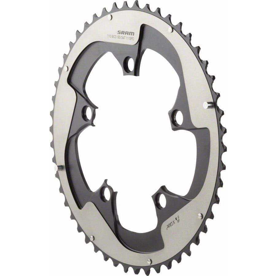 SRAM Red 22 50T 110mm BCD YAW Chainring for Hidden or Non-Hidden Bolt Use with 34T - Chainrings - Bicycle Warehouse