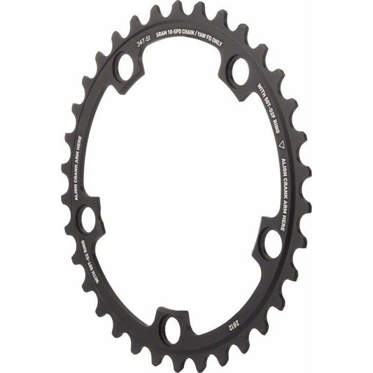 SRAM Red Yaw 34T 10-Speed 110mm Chainring, Use with 50T - Chainrings - Bicycle Warehouse