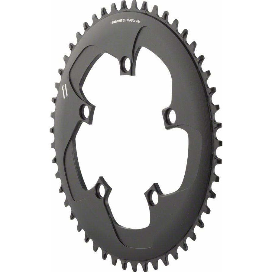 SRAM X-Sync 11-Speed 50T 110mm Chainring Black, Includes Bolt and Nut for Hidden Position Hole