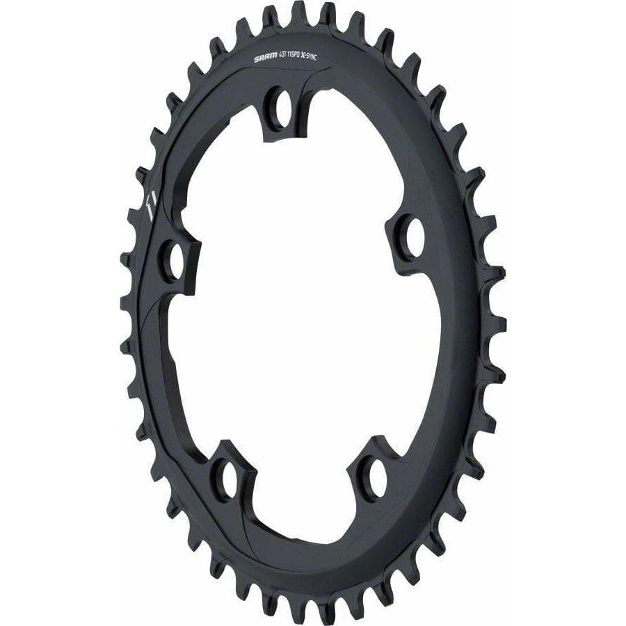 SRAM X-Sync Chainring 40T 110mm BCD Black BB30 or GXP, Includes Bolt and Nut for Hidden Position Hole