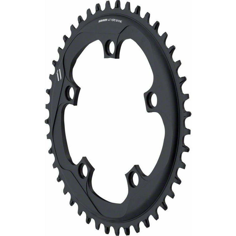 SRAM X-Sync Chainring 44T 110mm BCD Black BB30 or GXP, Includes Bolt and Nut for Hidden Position Hole