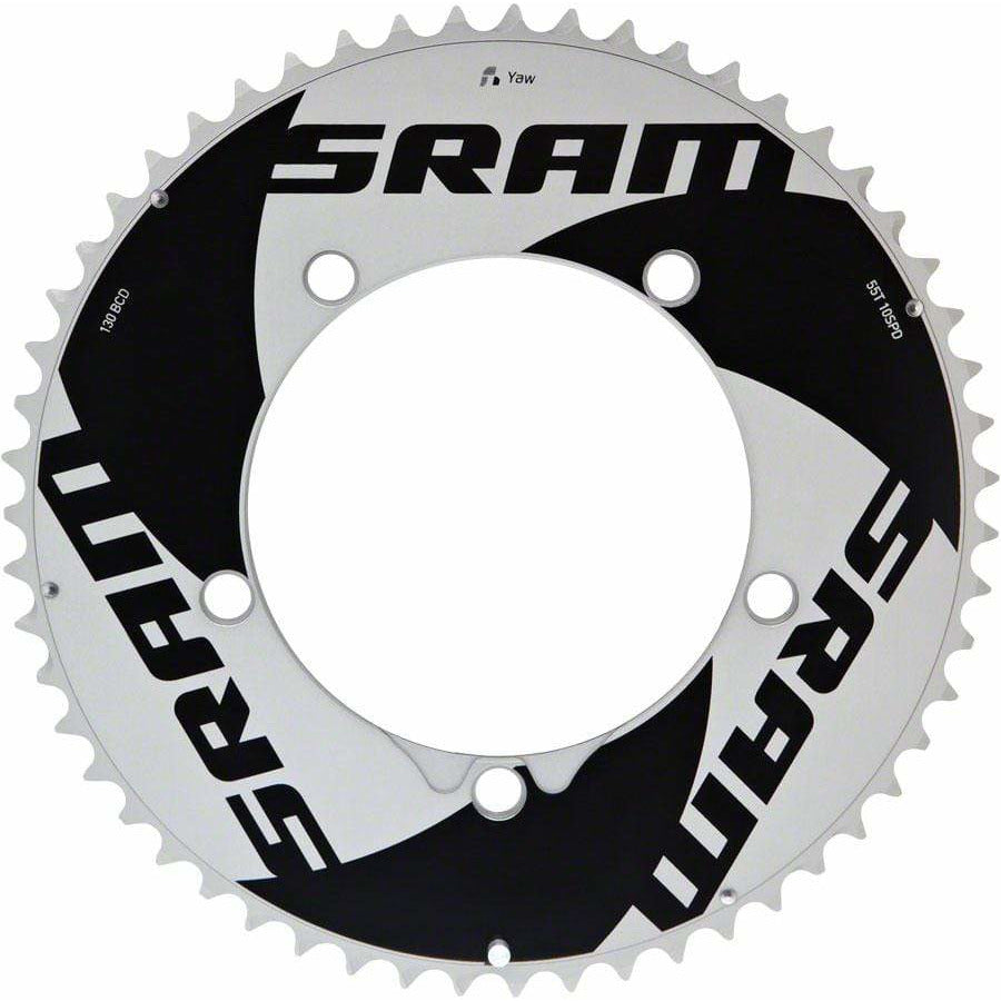 SRAM Yaw 55T 10-Speed Hidden Bolt 130mm BCD Chainring Use with 42T Yaw Inner Ring - Chainrings - Bicycle Warehouse