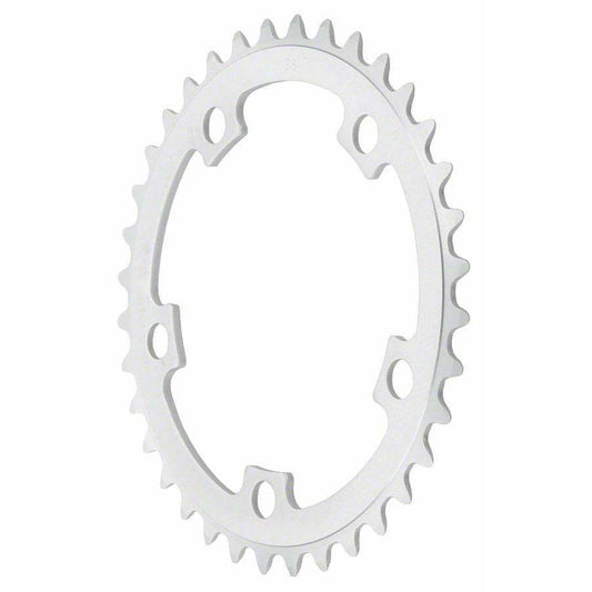 Sugino 110mm 5-Bolt Mountain Outer Chainring Anodized Silver - Chainrings - Bicycle Warehouse