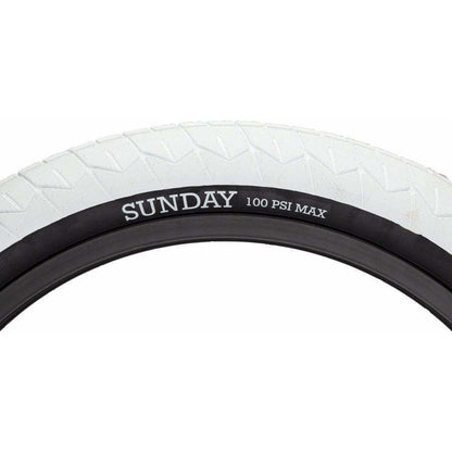 Sunday Sunday Current V2 Tire - 20 x 2.4, Clincher, Wire, White/Black