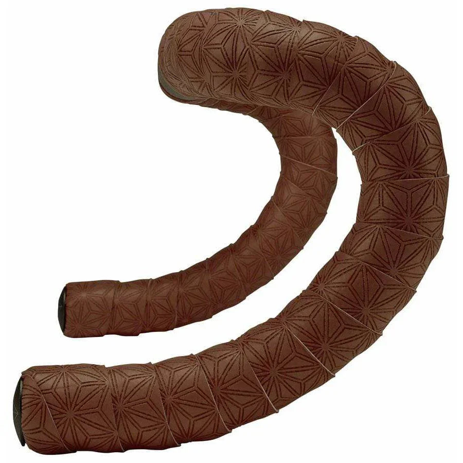 Supacaz Super Sticky Kush Classic Bar Tape: Coffee with Ano Black Plugs