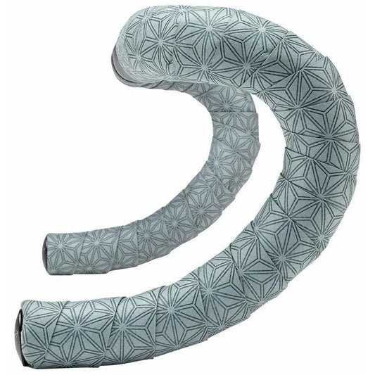 Supacaz Super Sticky Kush Classic Bar Tape: Gunmetal with Ano Black Plugs