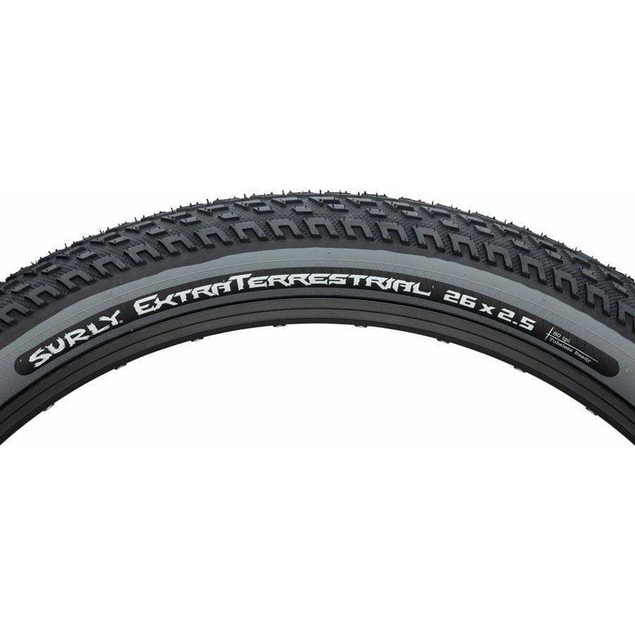 Surly ExtraTerrestrial Tire - 26 x 2.5, Tubeless, Folding/Slate, 60tpi