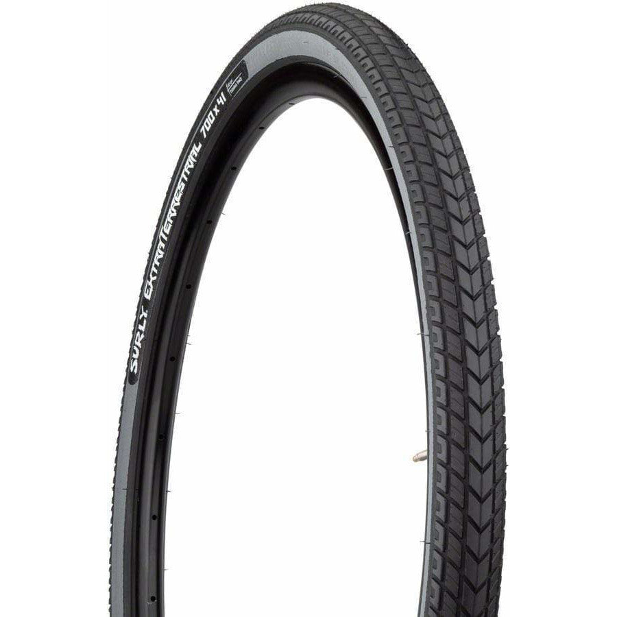 Surly ExtraTerrestrial Tire - 700 x 41, Tubeless, Folding/Slate, 60tpi - Tires - Bicycle Warehouse