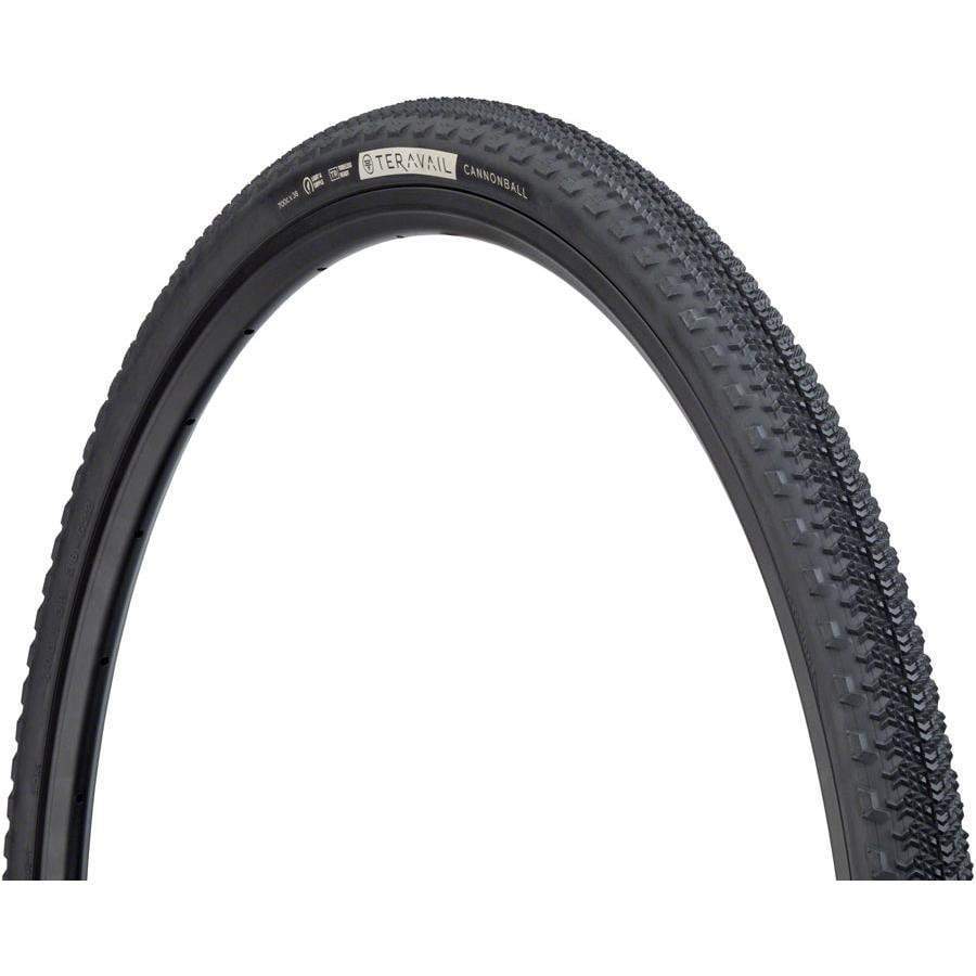 Teravail Cannonball Bike Tire, 700 x 38, Light and Supple, Tubeless-Ready