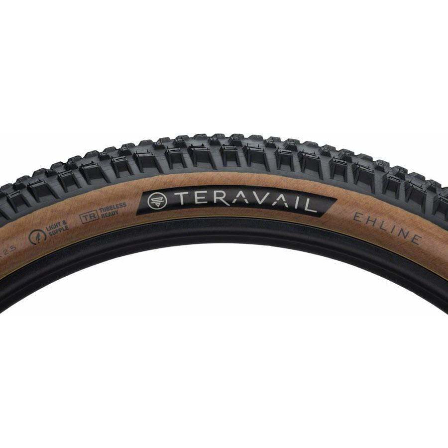 Ehline Tire - 27.5 x 2.5 Tubeless Folding Tan Light and Supple