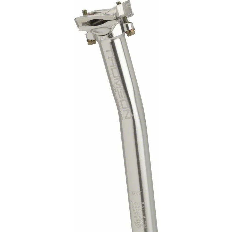Thomson Masterpiece Setback Seatpost: 27.2 x 330mm - Silver