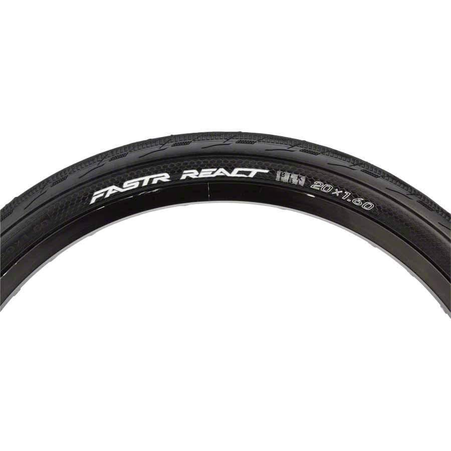 Tioga FASTR REACT BLK LBL Bike Tire Folding Bead, Black
