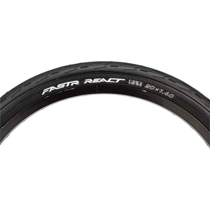 Tioga FASTR REACT BLK LBL Bike Tire Folding Bead, Black