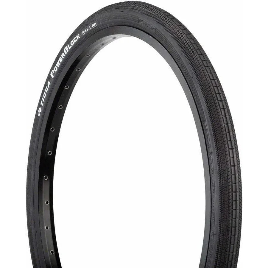 Tioga Tioga PowerBlock Tire - 24 x 1.6, Clincher, Wire, 60tpi
