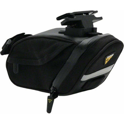 Topeak Aero Wedge DX Bike Seat Bag - QuickClick, Medium, Black