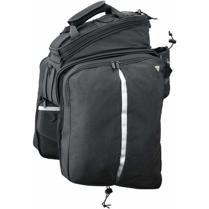 Topeak MTS Strap Mount TrunkBag DXP Rack Bag with Expandable Panniers - 22.6 Liter, Black