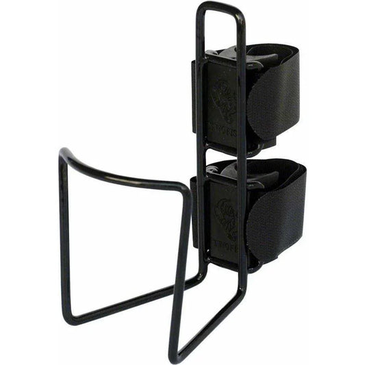 TwoFish QuickCage 40oz Bike Water Bottle Cage: Vinyl Coated Black, No Bottle Included