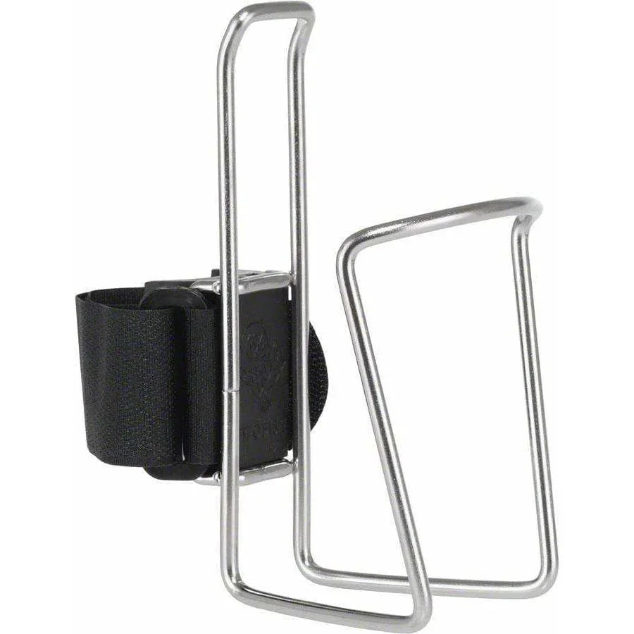 TwoFish QuickCage Bike Water Bottle Cage: Stainless, No Bottle Included