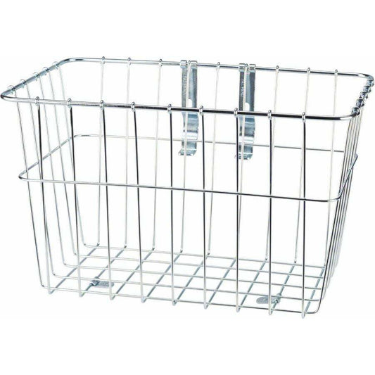 Wald 1352 Front Grocery Basket with Adjustable Legs Silver
