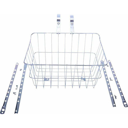 Wald 1512 Front Basket with Adjustable Legs, Silver