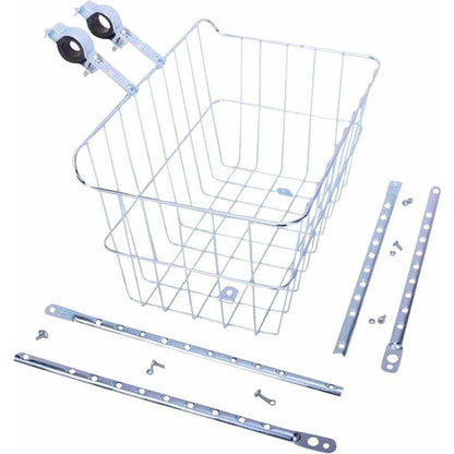 Wald 1512 Front Basket with Adjustable Legs, Silver