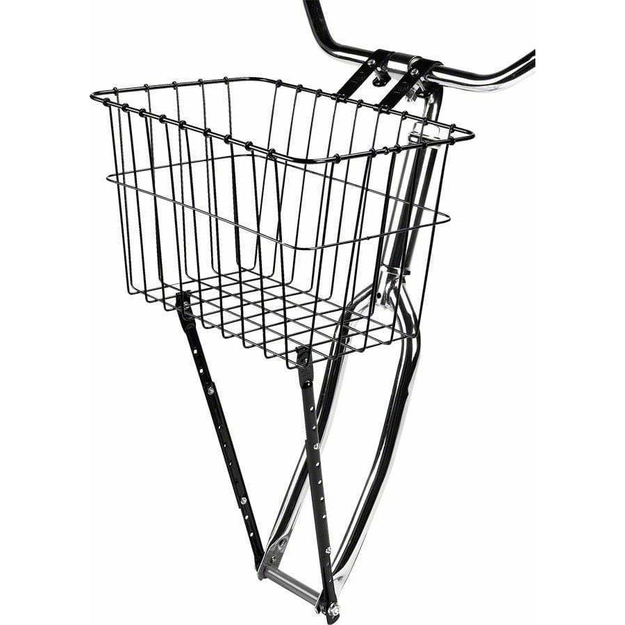 Wald 198 Front Basket with Adjustable Leg: Gloss Black