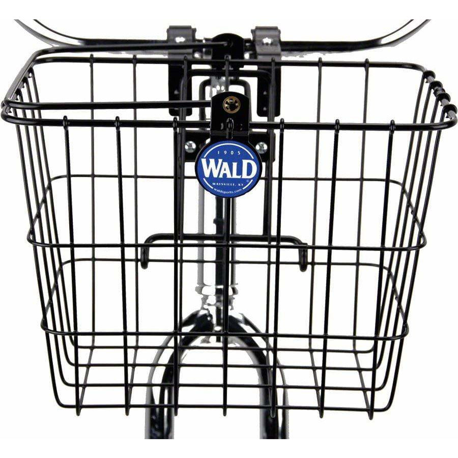 Wald 3114 Front Quick Release Basket with Bolt-On Mount: Gloss Black
