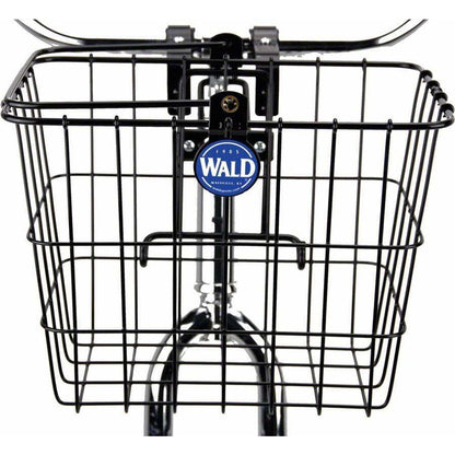 Wald 3114 Front Quick Release Basket with Bolt-On Mount: Gloss Black