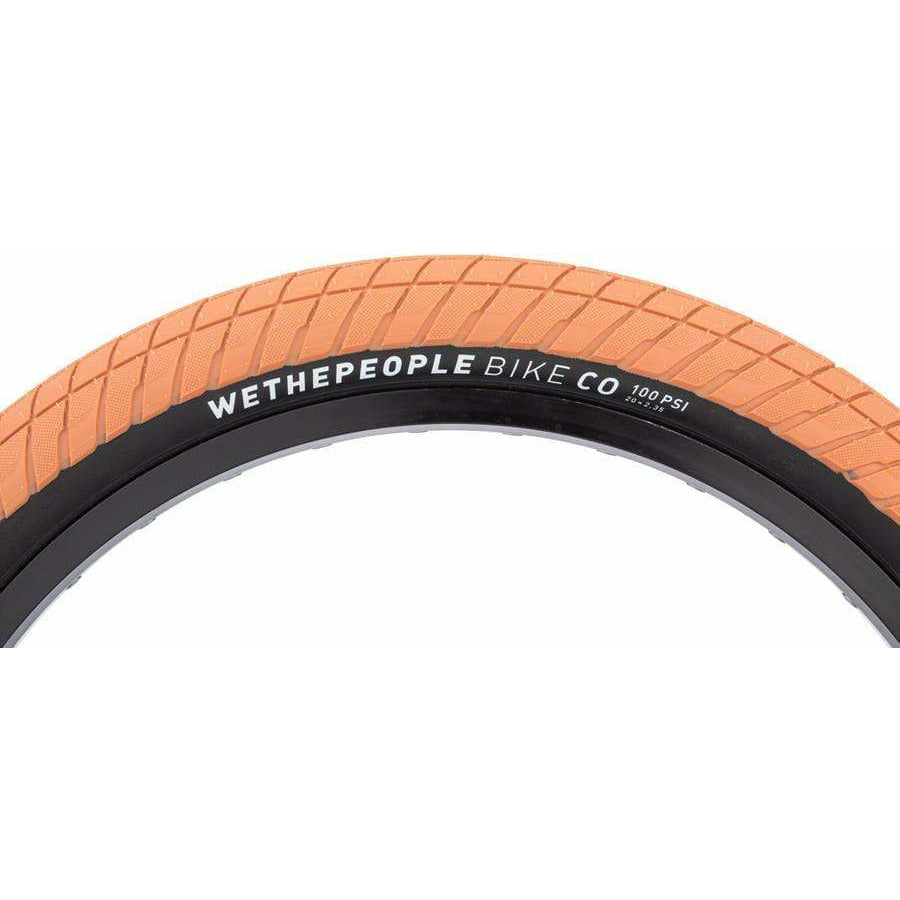 We The People Overbite BMX Tire - 20 x 2.35, Clincher, Wire, Gum/Black