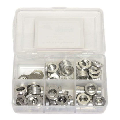 Wheels Manufacturing Bike Axle Spacer Kit - .5 to 5mm - 125 Count